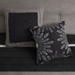 7 Pc Pieced Faux Suede Comforter Set Black Queen