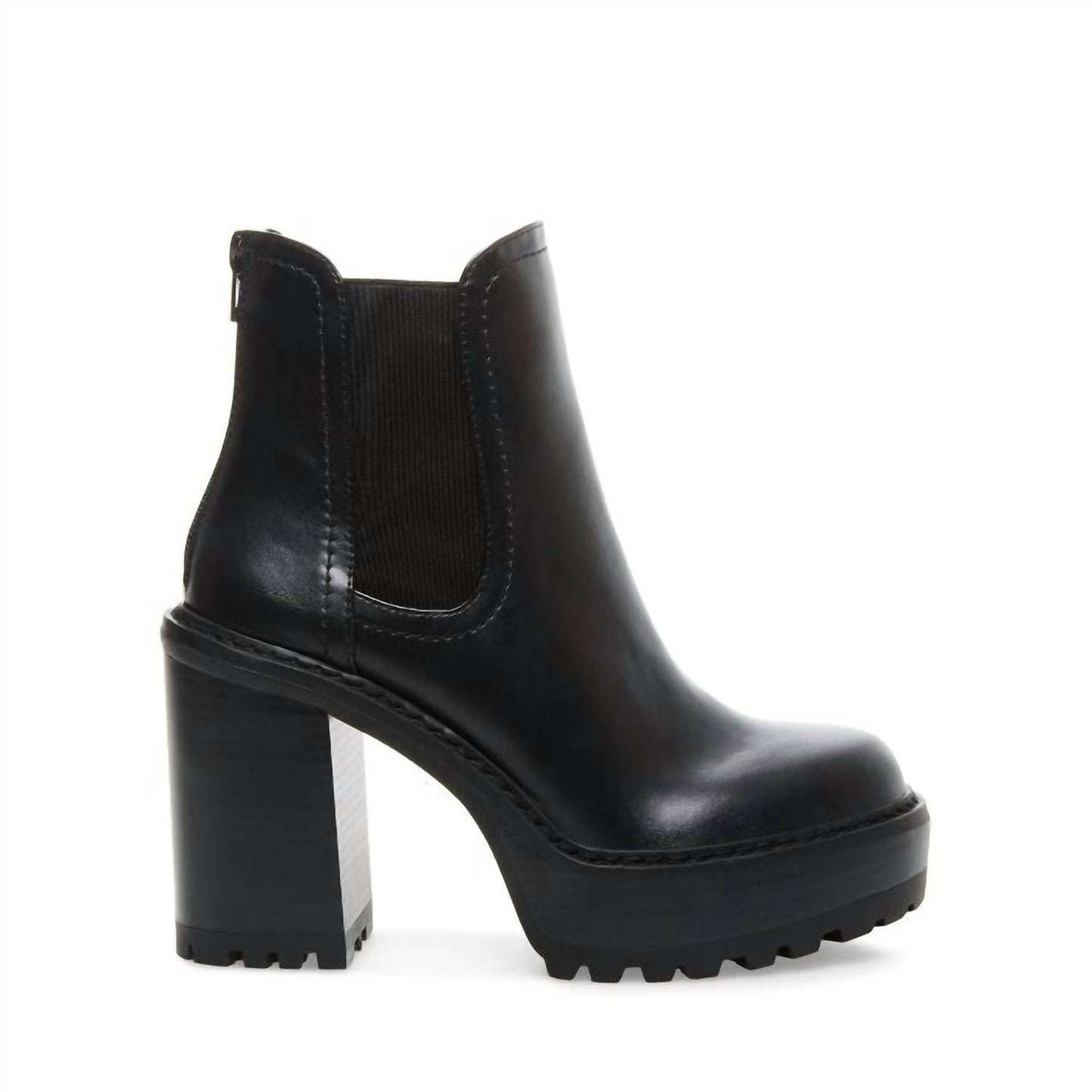 Steve Madden - Women's Lug Sole Stacked Heel Bootie