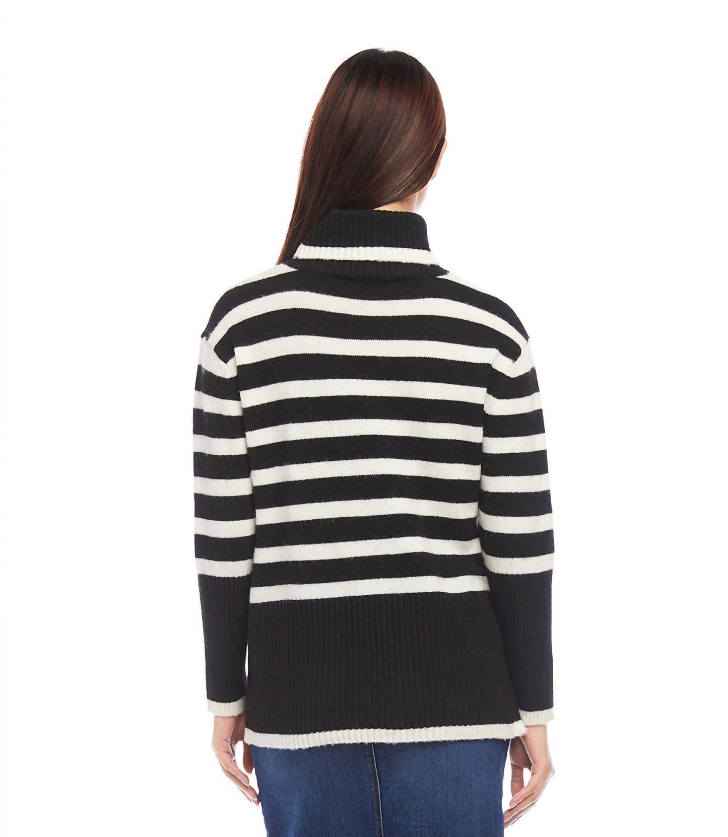 Karen Kane - Stripe Turtleneck Sweater
