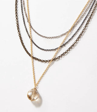 Anne Vaughan - Crystal Multistrand Necklace