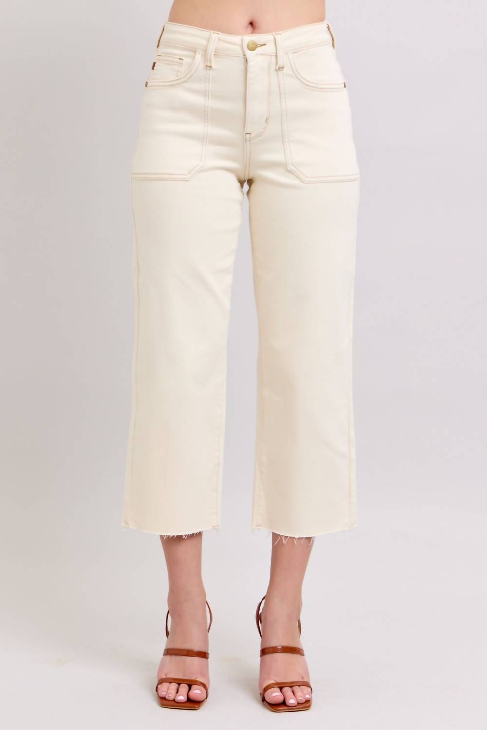 Judy Blue - High Waist Crop Wide Jeans