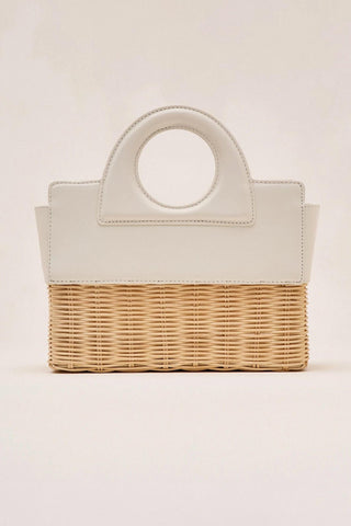 Alexis - Women's Petite Rattan Bag