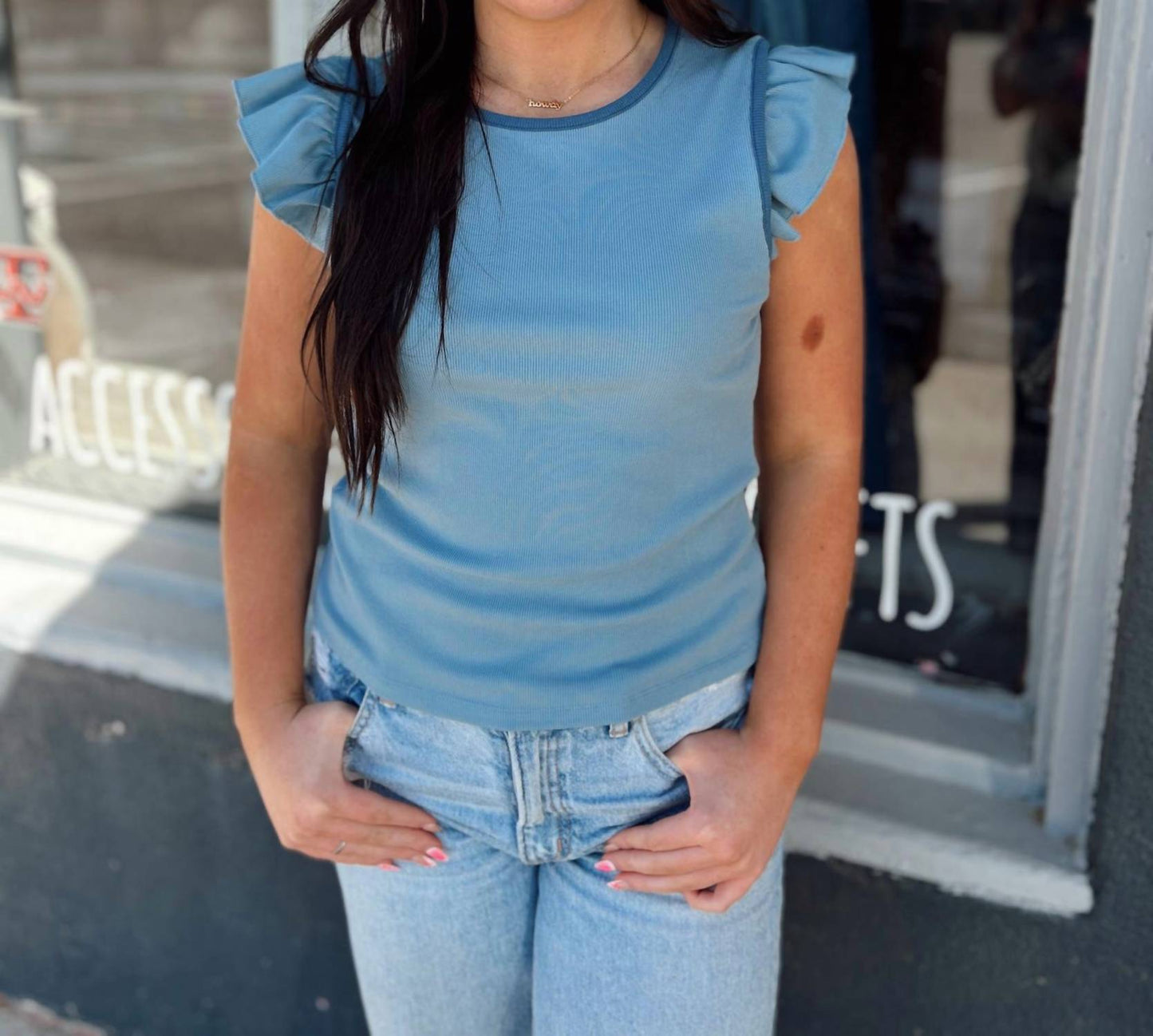 Another Love - Yuki Cap Sleeve Top