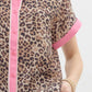 Entro - Leopard Button Up Top