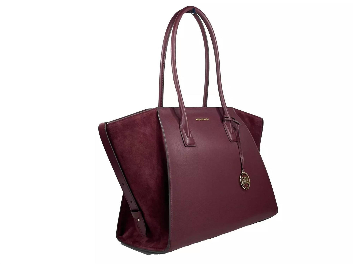 Michael Kors - Women's Avril Suede Leather Top Zip Satchel Bag