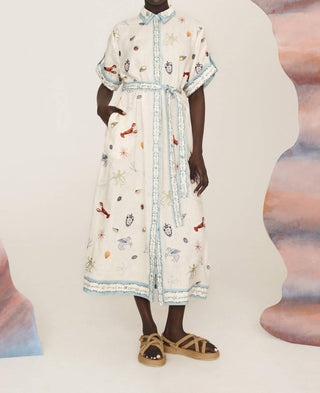 Alemais - Sandy Embroidered Shirt Dress
