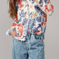 Bella Closet - Ocean Shell & Lobster Button Shirt