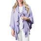 Top It Off - Ava Ruffle Cotton Knit Wrap