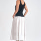 Elan - Tank Top Cotton Skirt Midi Dress