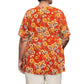 On The Plus Side - Printed Square Neck Tunic - Plus