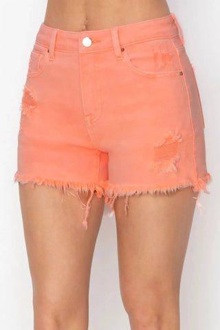 Trendsi - Risen Full Size High Waist Ripped Denim Shorts