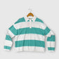 Olivaceous - Women's Stripe Rugby Sweater