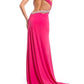 Rachel Allan - One Shoulder Heavily Beaded Strap Gown
