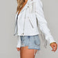 Buddylove - Rife Crystal Fringe Vegan Leather Jacket