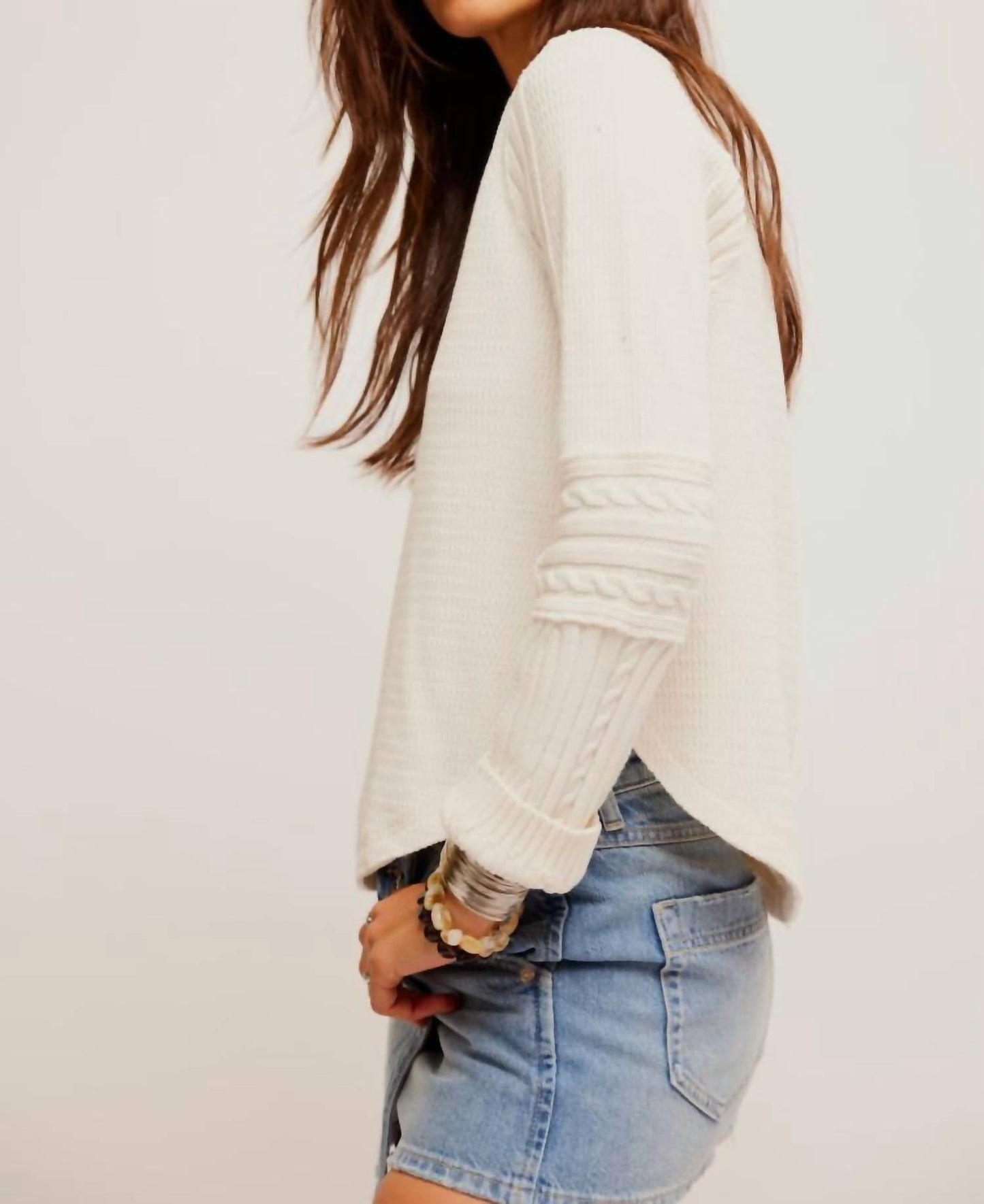 Free People - Swinging Cable Cuff Top