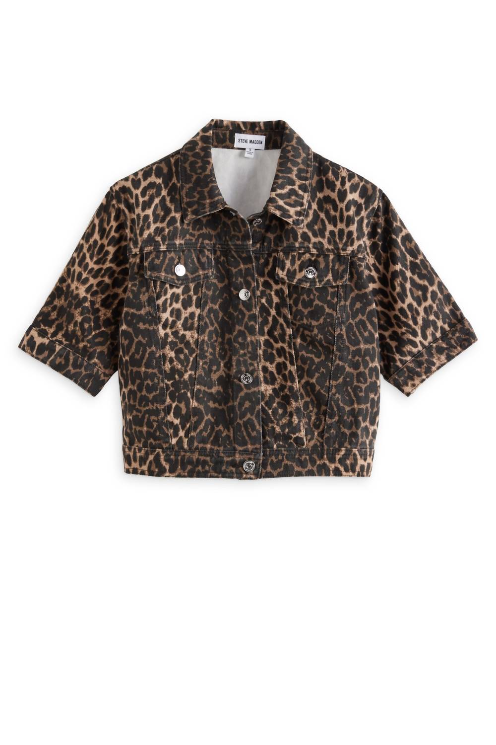 Steve Madden - Women's Short Sleeve Denim Bomber Jacket