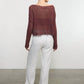 Enza Costa - Linen Open Knit Bateau Sweater