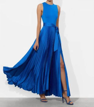 Alice + Olivia - Chara sleeveless pleated maxi Dress