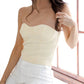 2.7 August Apparel - Tweed Strapless Top