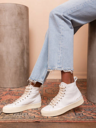 Common Projects - Women's Tournament High In Leather Sneakers