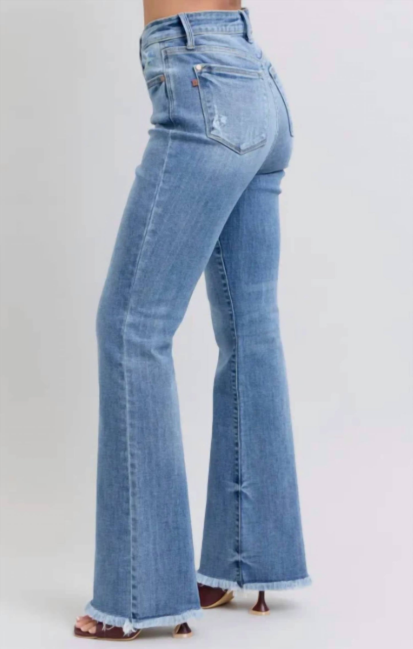 Judy Blue - Bootcut Fray Hem Jeans