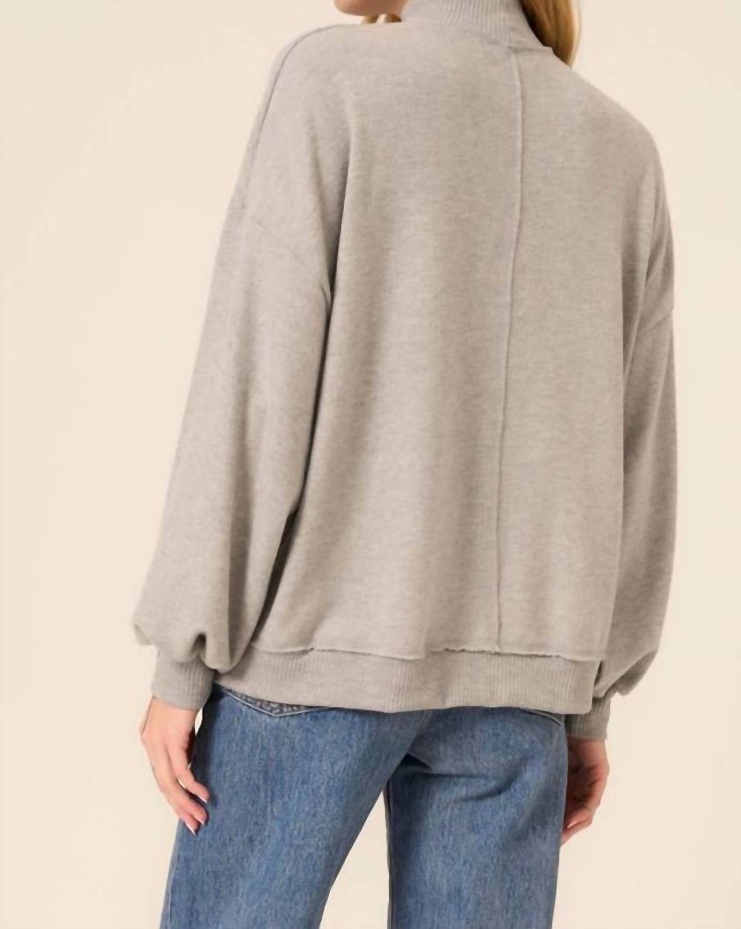 Project Social T - Love Language Mock Neck Sweater