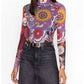 Johnny Was - REBECCA MESH MOCK NECK TEE