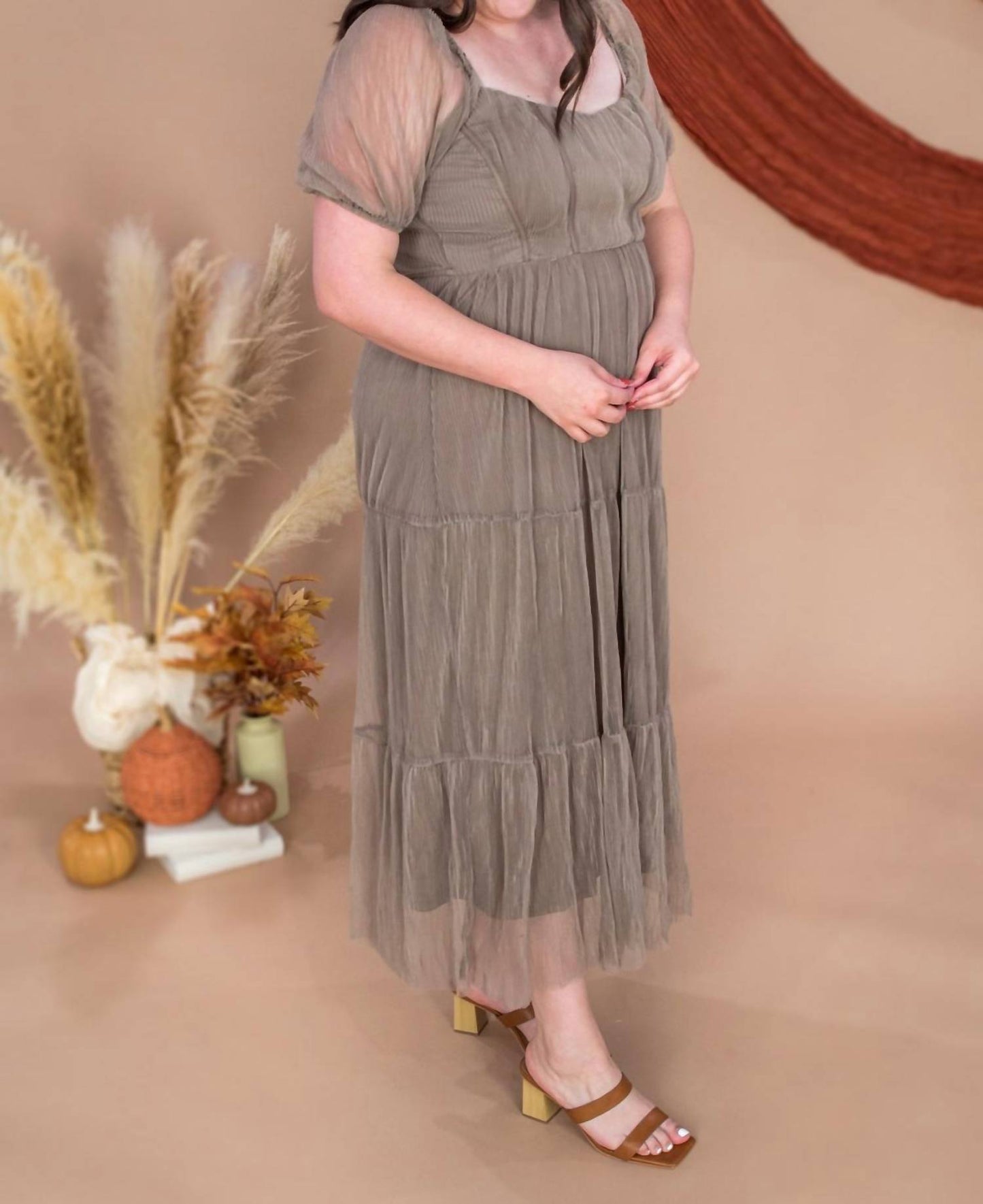 Blu Pepper - Flirty In Neutrals Dress