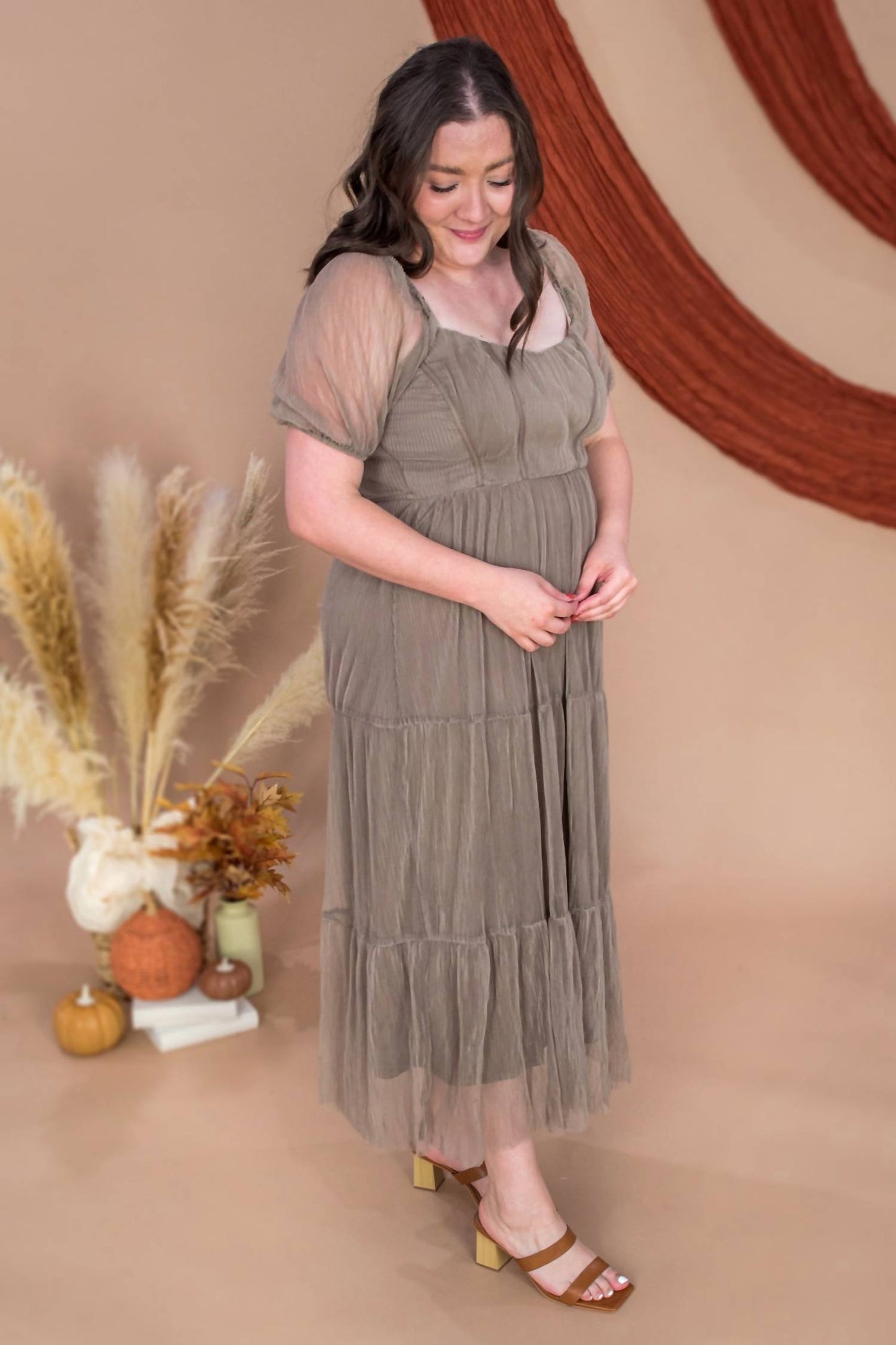Blu Pepper - Flirty In Neutrals Dress
