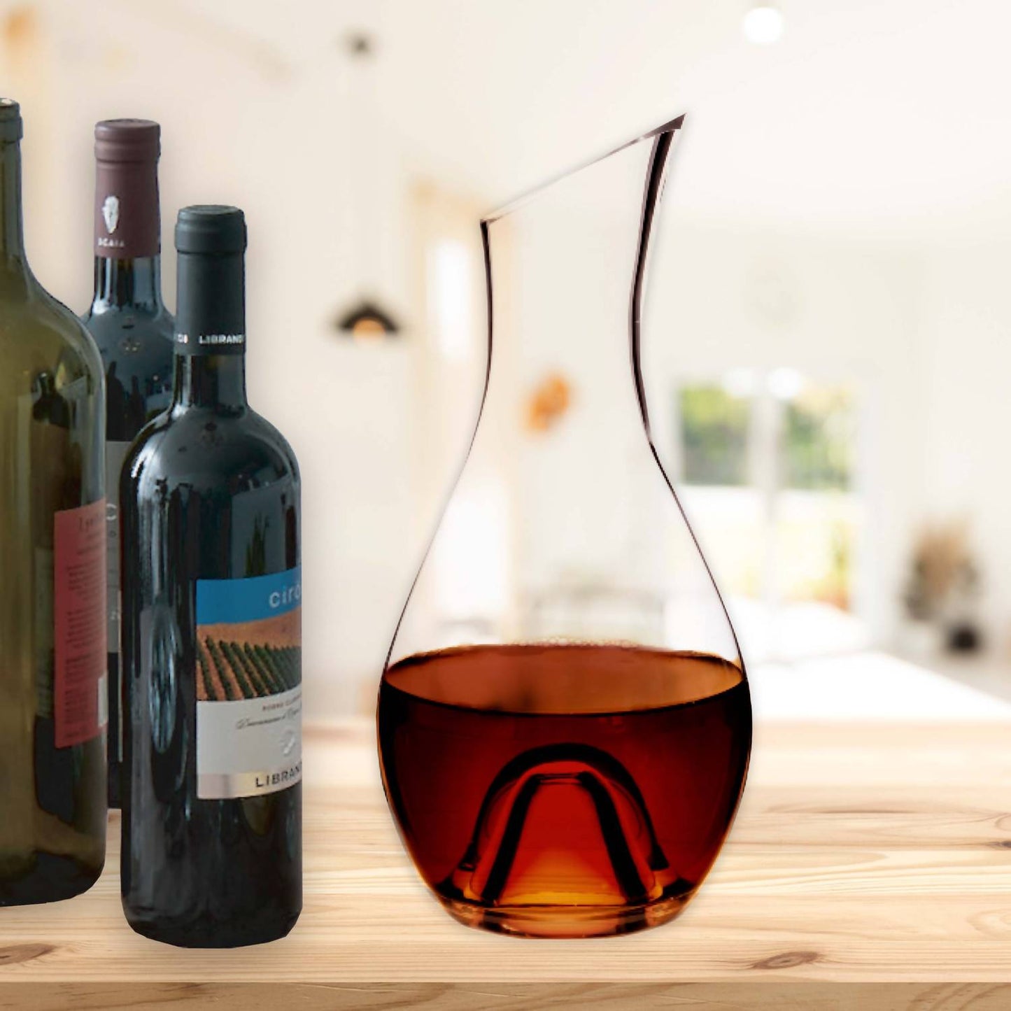 Creative Gifts International - Glass Wine Carafe - 36 oz