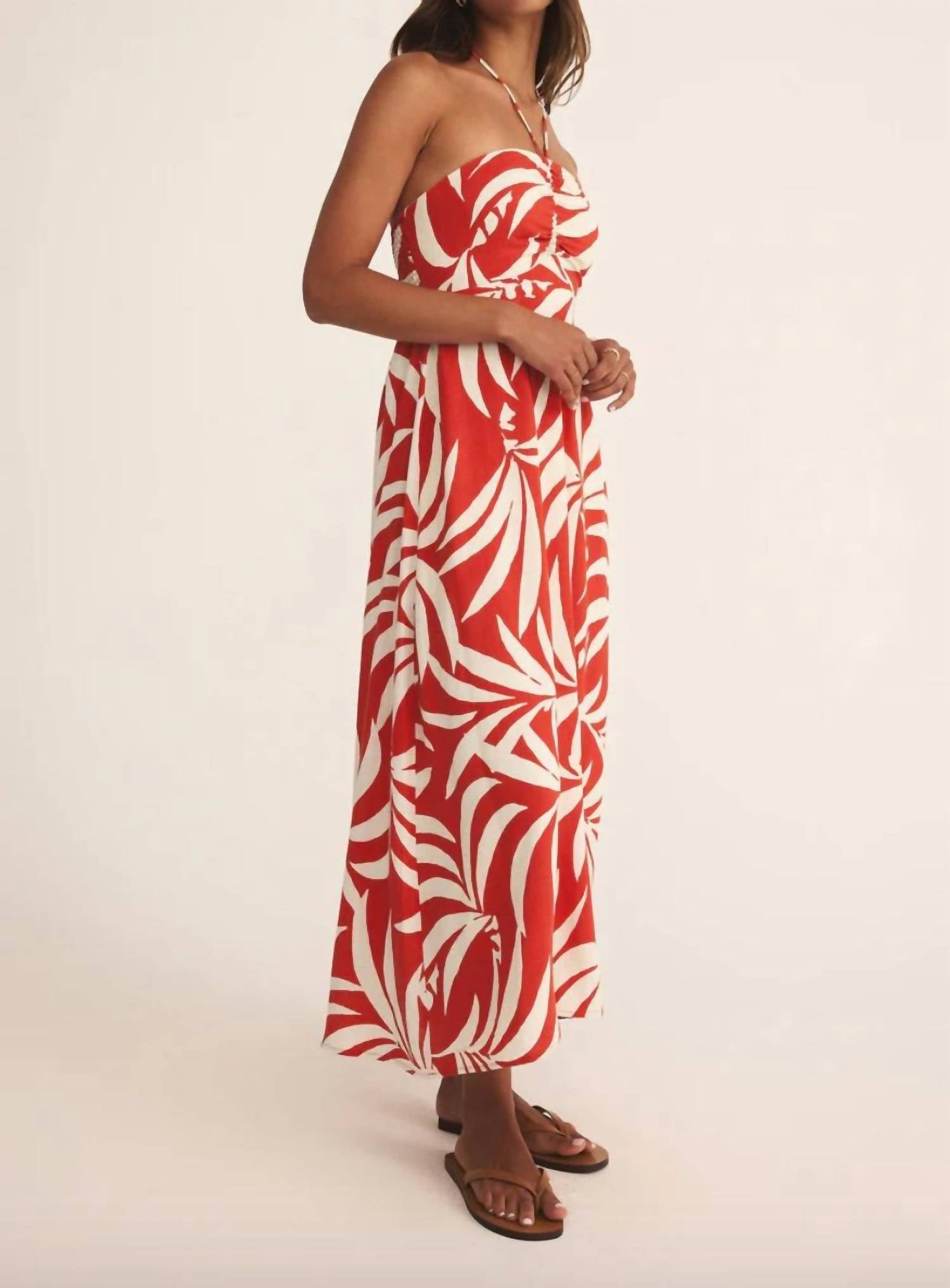 Z Supply - Elodi Palm Floral Midi Dress