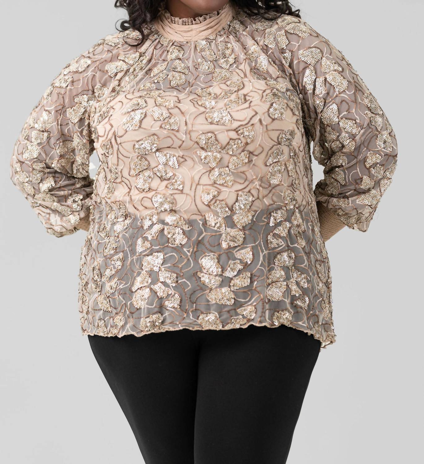 -Bl^Nk- - Finja Top With Camisole - Plus Size