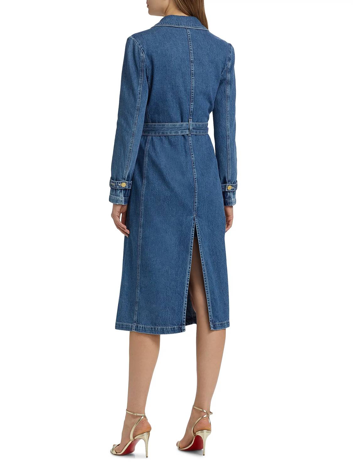 L'Agence - Bradley Denim Trench Coat