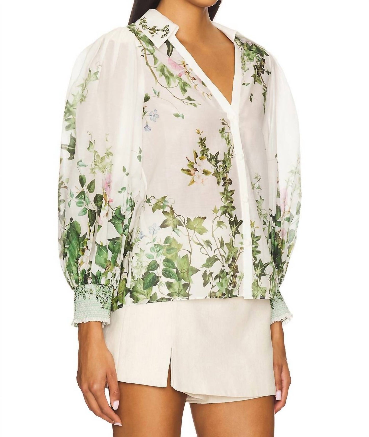 Alice + Olivia - Charis Long Sleeve Blouse