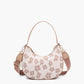 Jen & Co. - Women's Donnatella Floral Half Moon Crescent Satchel Bag