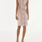 Joseph Ribkoff - Floral Embellished Net Yoke Midi Dress