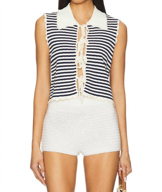Sea - Addy Striped Knit Vest