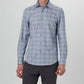 Bugatchi Uomo - Glen Plaid 6 Way Stretch Long Sleeve Shirt