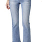Risen - Straight Leg Asymetrical Zipper Jeans