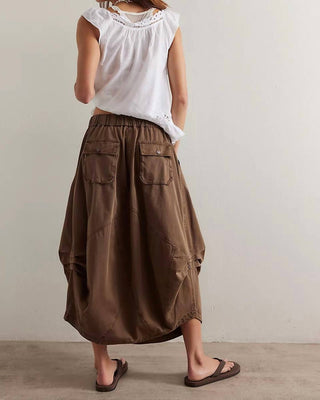 Free People - Willow Poplin Maxi Skirt