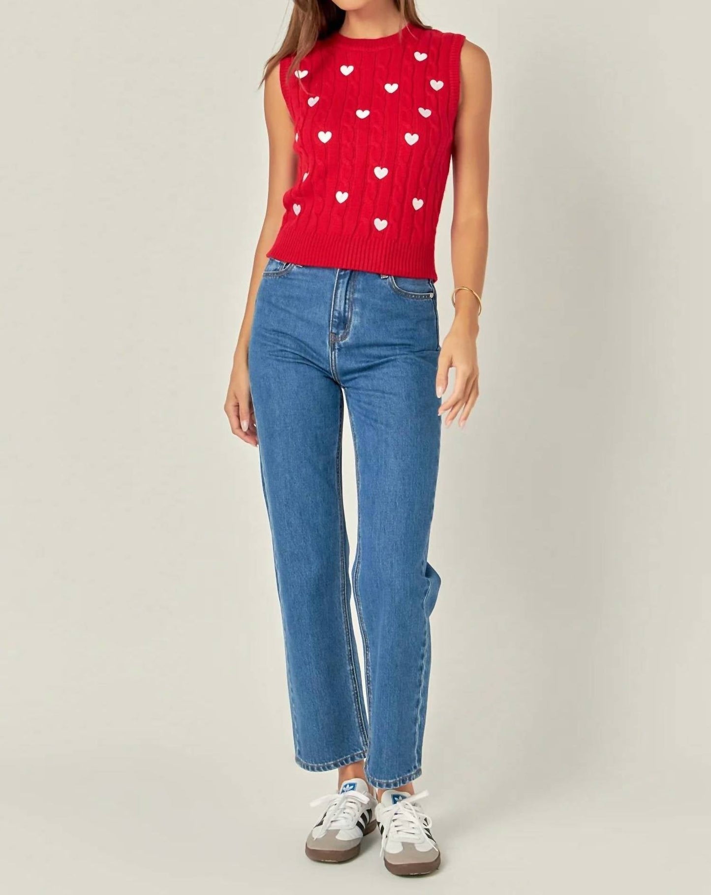2.7 August Apparel - Julie Heart Vest Top