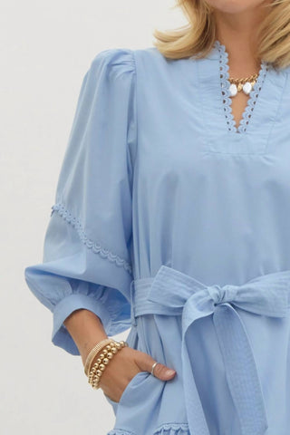 Entro - Scallop Trim Mini Dress