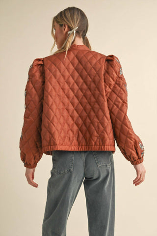 &Merci - Grandma's Favorite Quilted & Floral Jacket