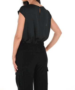 Frank Lyman - Frank Lyman Black Fitted Waist Top Style 246388