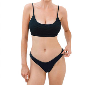 Gigizara - Midnight Surf Bikini Top Retro Surf Chic & Eco Finish