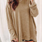 Lovesoft - Long Sleeve Waffle Knit Sweater