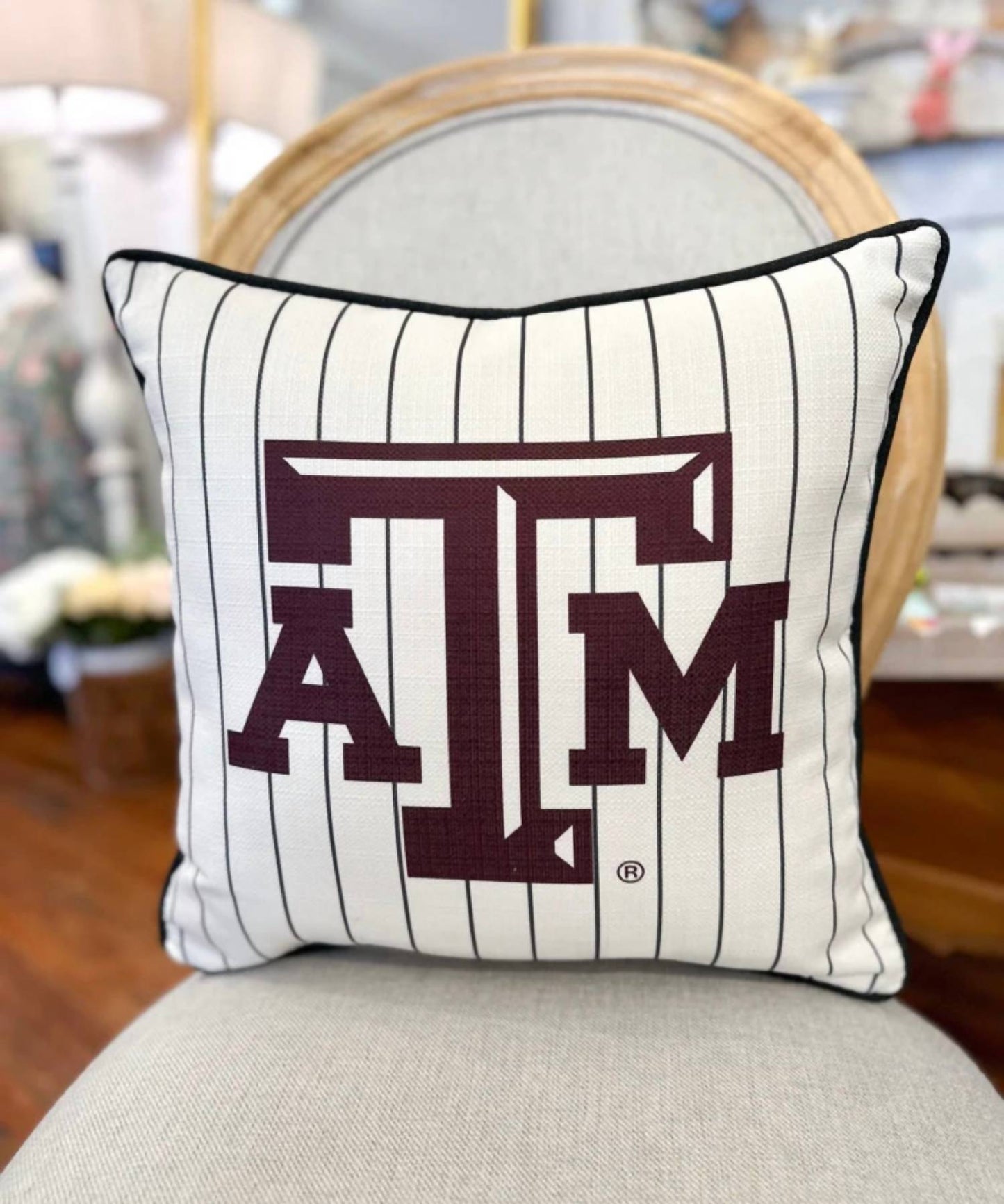 Little Birdie - A&m Pinstripe Pillow