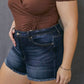 Kancan - High Rise Denim Shorts - Plus
