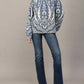 Fate - Jacquard Knit Mock Neck Sweater