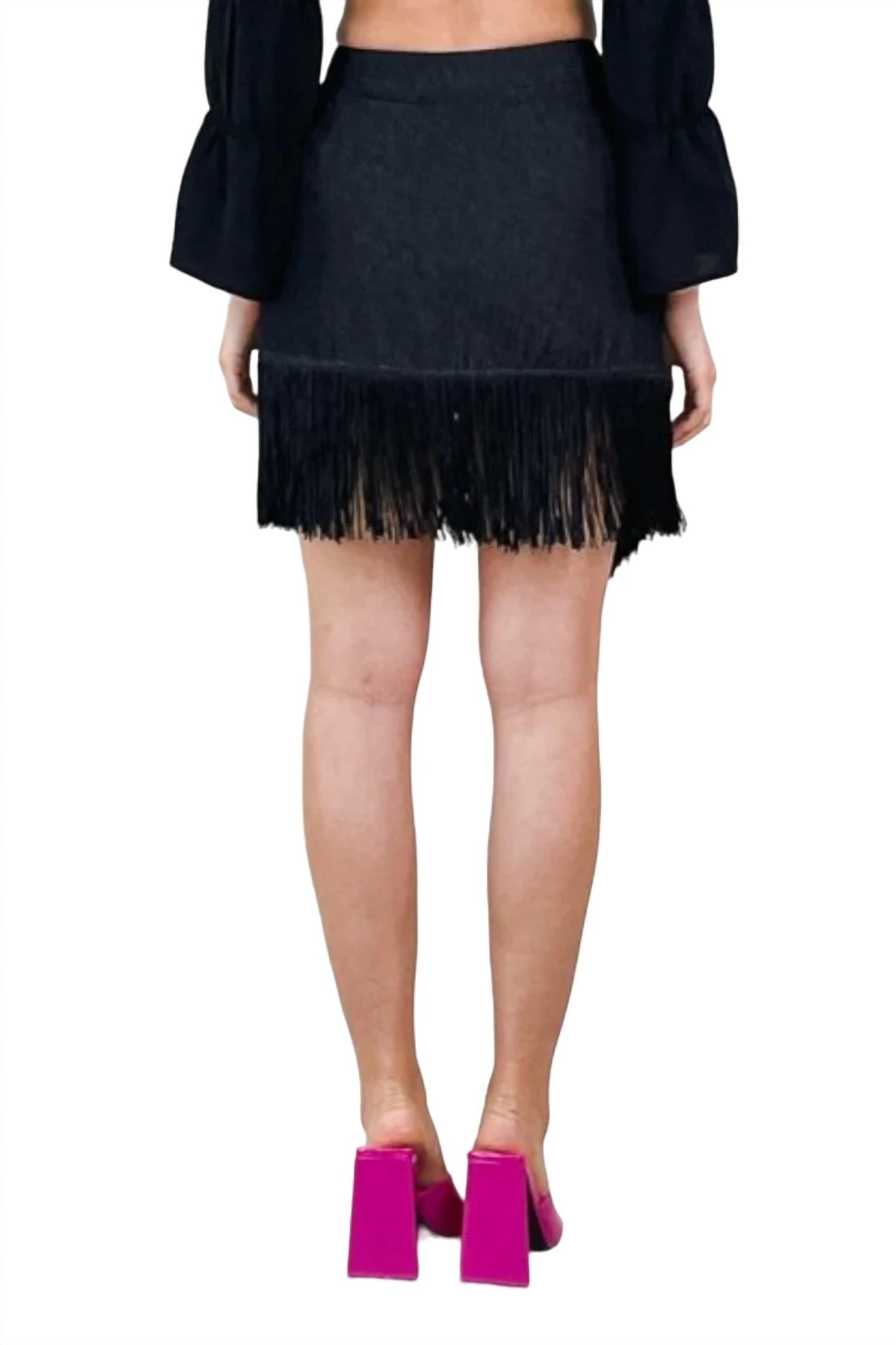 Cloud Ten - Wrap Me In Fringe Skirt